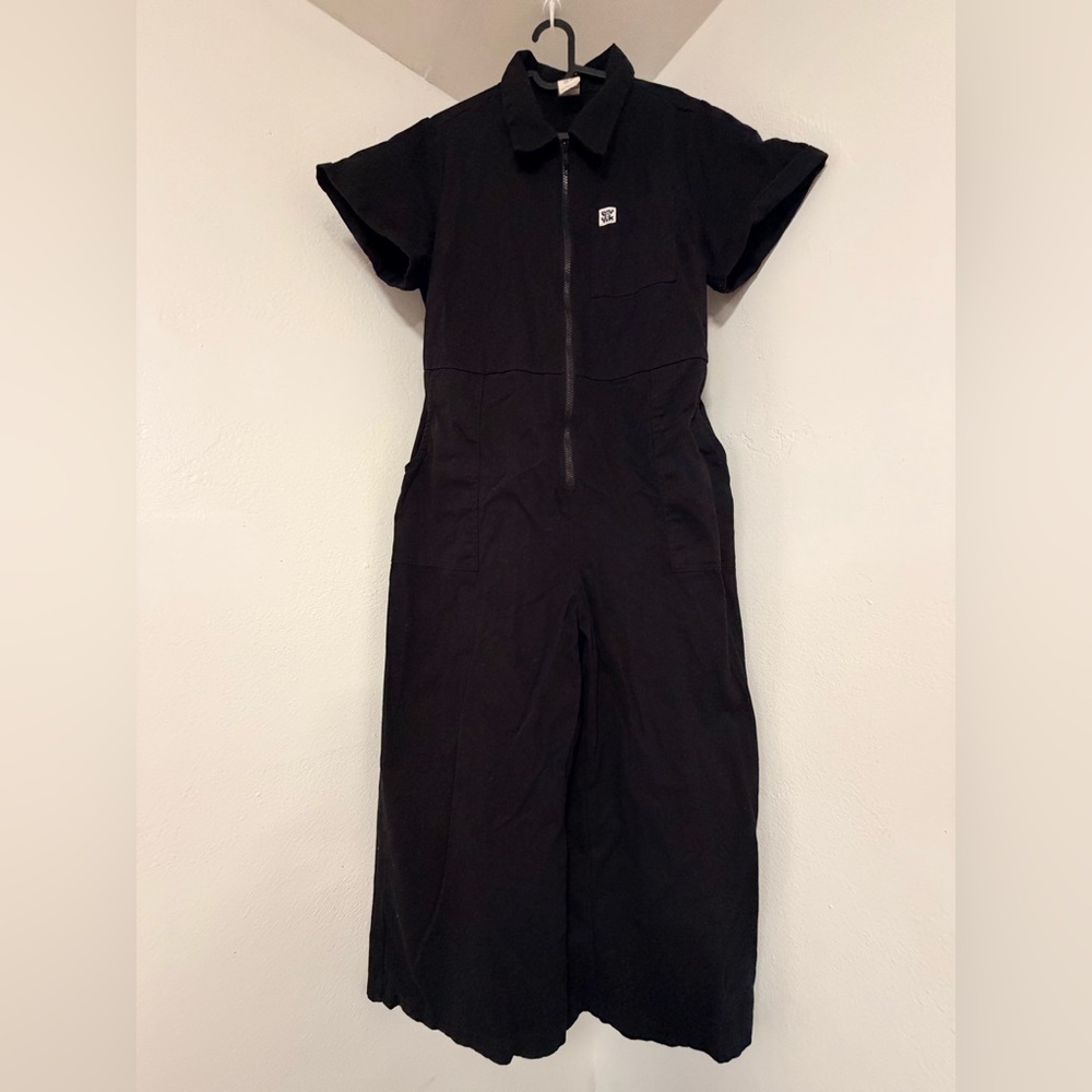 Lucy & Yak Black Cropped wide leg Jumpsuit